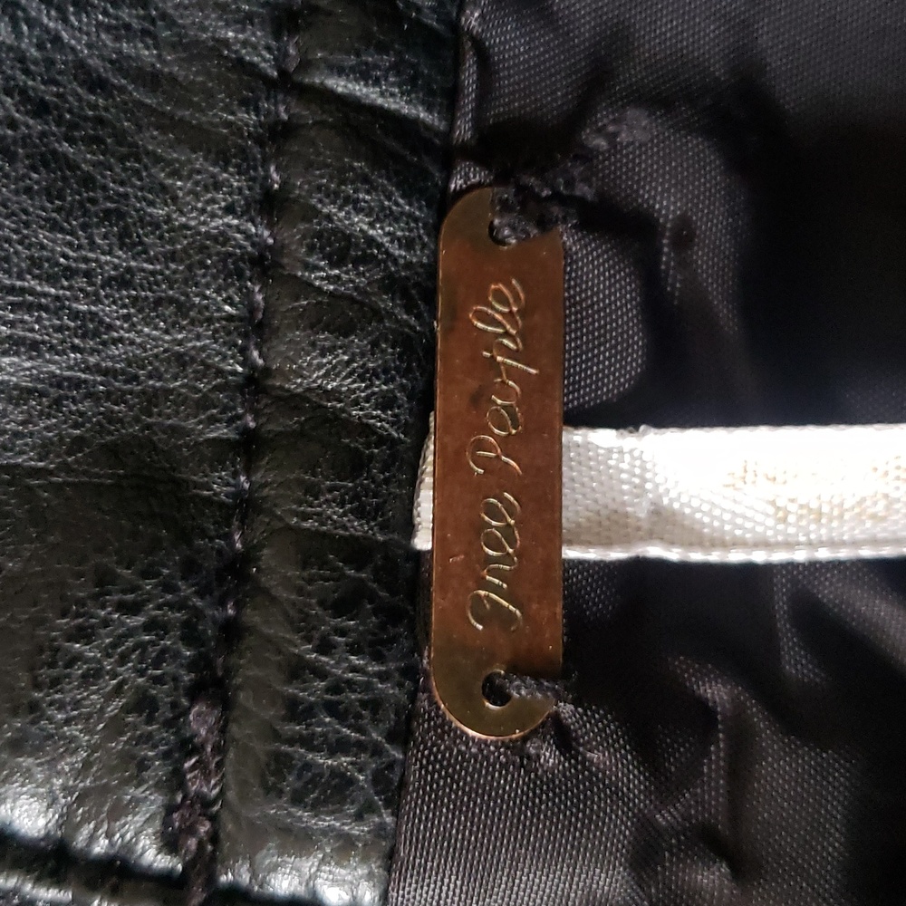 FREE PEOPLE Faux Leather Black Mini Skirt “Zip To It” | SIZE 2 - Picture 11 of 13
